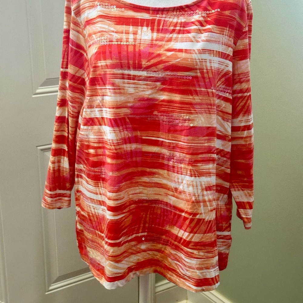Ruby Rd.‎ 3/4 sleeve Blouse. Plus Size - Picture 7 of 9